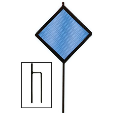 Hy-Ko 48In Blue Diamond Driveway Marker, 12PK A10111